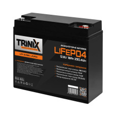 Акумуляторна батарея LFP 12V18Ah LiFePo4 TRINIX літій-залізо-фосфатна