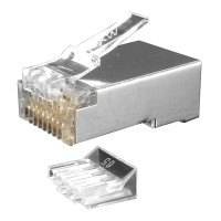 Роз'єм  RJ-45 Cat-6 Екранований, подвійний, наскрізного підключення
