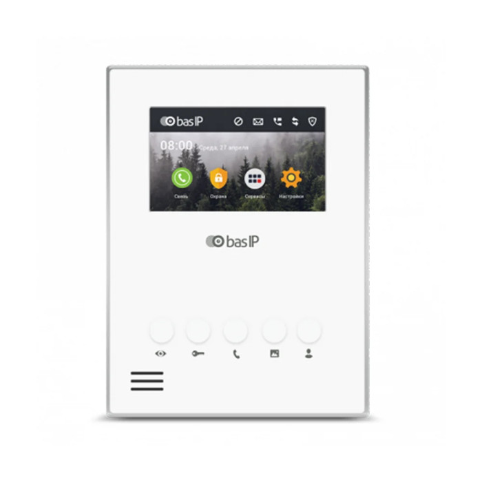 Відеодомофон AU-04LA White BAS-IP