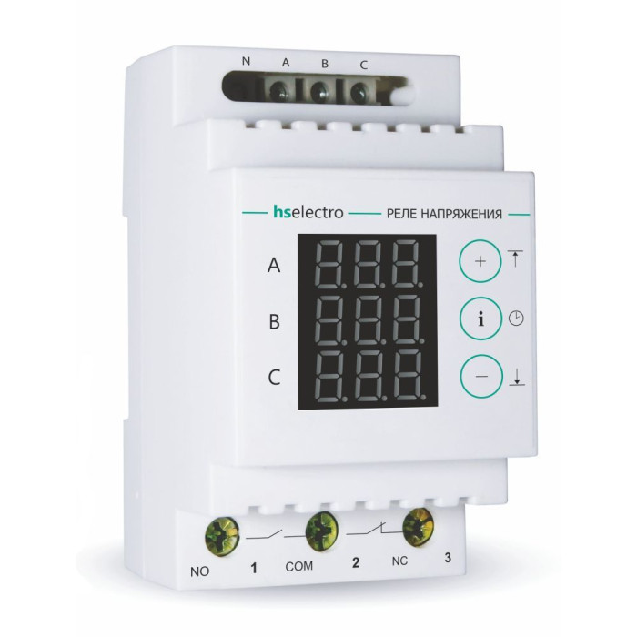 Трифазне реле напруги УКН-380В HS Electro