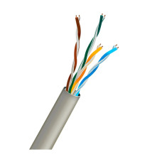 Кабель UTP CAT5E CU 0.5 mm PVC Indoor KRAFT Light gray (305м)