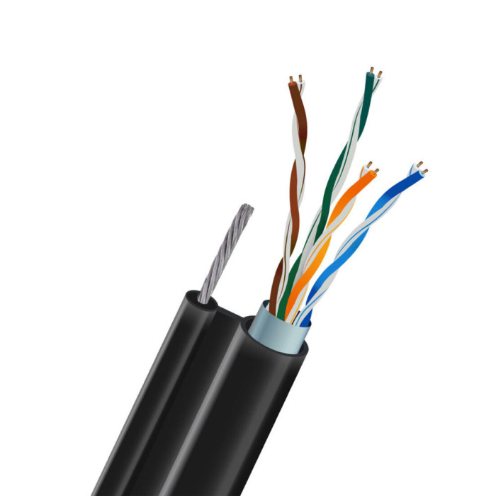 Кабель FTP CAT5E 0.5 CU Outdoor багатожильний дріт (7*0.45) KRAFT (305м)