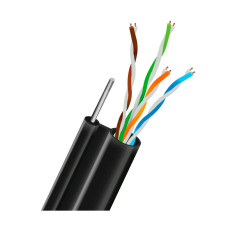Кабель UTP CAT5E CU 0.5 mm LDPE Outdoor + дріт TRINIX (305м)