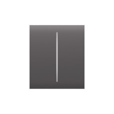 Кнопка Button (grey/сіра) для LightSwitch CenterButton (2-gang) Ajax