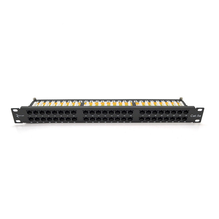 Патч-панель 48 порту UTP DUAL кат 5Е 19 "1U не екранована