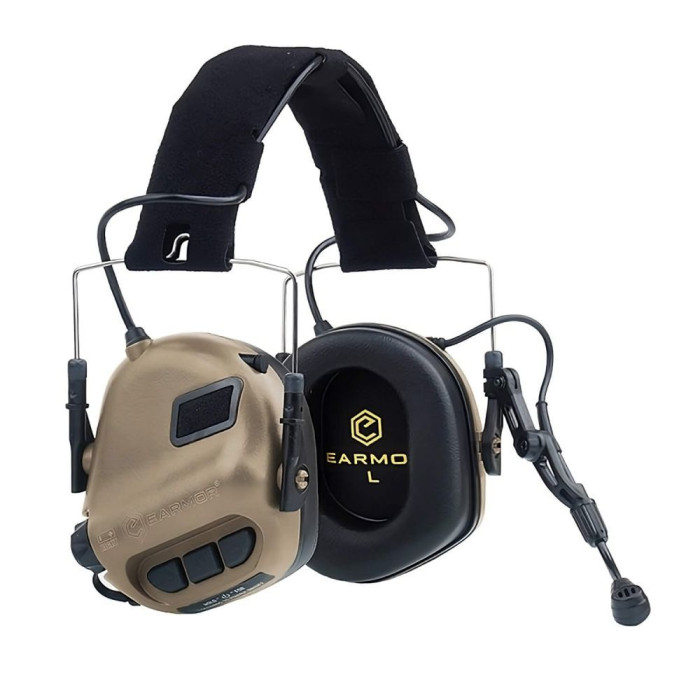Активні захисні навушники Earmor M32 з гарнітурою (CB) Coyote Brown