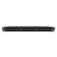 Патч-панель Ritar 48 порта UTP DUAL кат 6 19" 1U неекранована чорна Q10