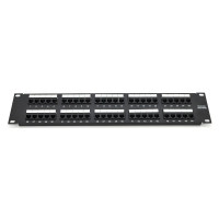 Патч-панель телефонна 50 портов UTP DUAL кат 3 19" неекранована, Black