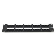 Патч-панель телефонна 50 портов UTP DUAL кат 3 19" неекранована, Black