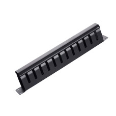 Кабельний органайзер з кришкою, 19", корпус-метал, 1U / 12Port, Q50