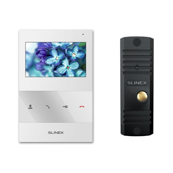 Комплект відеодомофону SQ-04 WHITE + ML-16HR BLACK Slinex