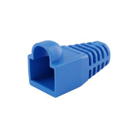 Чохол ізолюючий для роз'єма RJ-45 Cat.5/Cat.6, ПВХ синій (100 шт/уп)