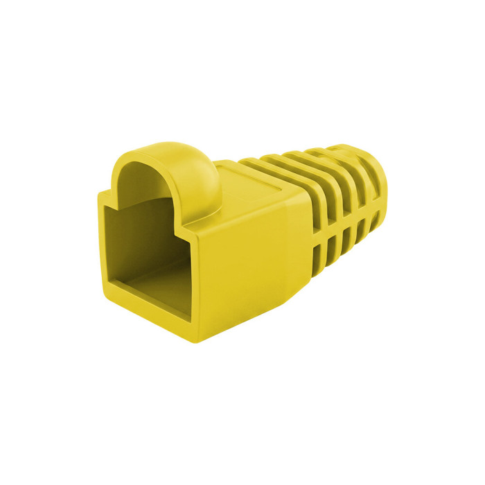 Чохол ізолюючий для роз'єма RJ-45 Cat.5/Cat.6, ПВХ жовтий (100 шт/уп)