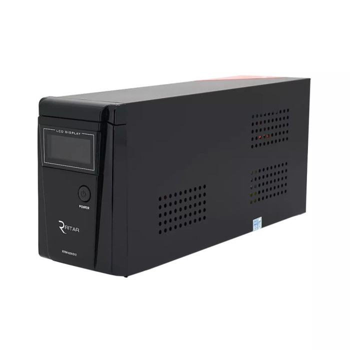ДБЖ з правильною синусоїдою RITAR RTSW-600ND12 LCD, 12В, під зовнішній АКБ