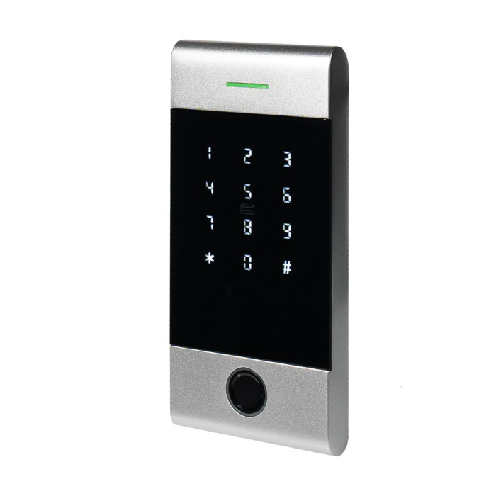 Клавіатура з біометричним зчитувачем та контролером TRK-1206BTFW SILVER