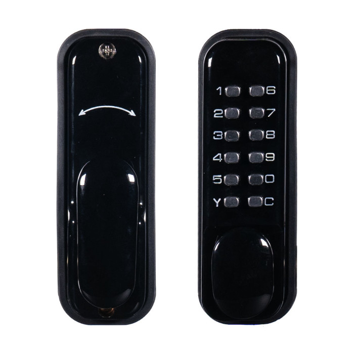 Замок механічний TRL-6102MPW BLACK TRINIX