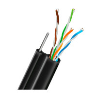 Кабель UTP CAT5E CCA 0.51 mm LDPE Outdoor + дріт TRINIX (305м)