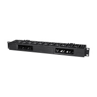 Кабельний організатор TRX-1U/CM-HP Black Trinix horizontal горизонтальний пластиковий