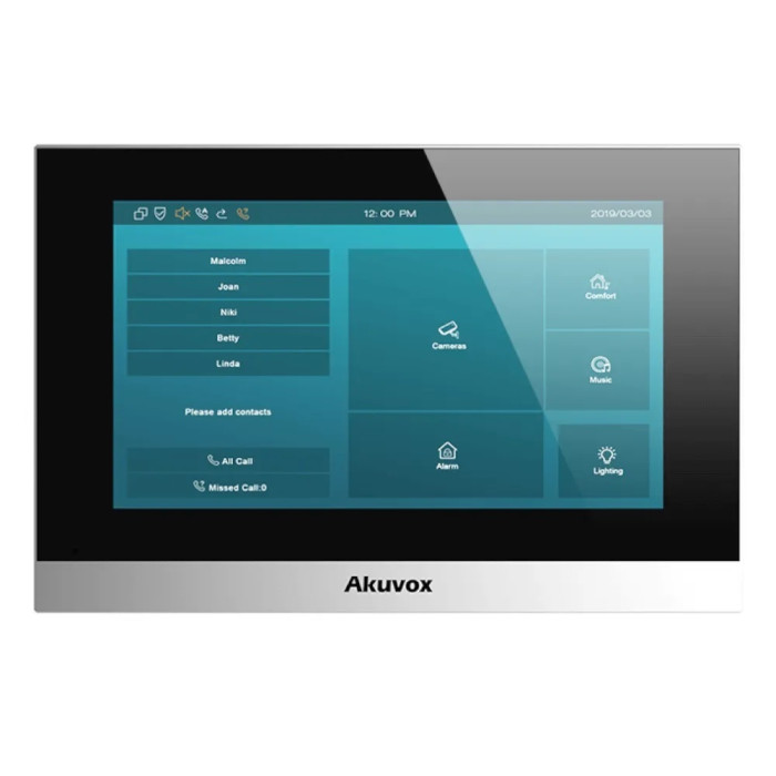 Відеодомофон C313N Silver - 7" SIP Akuvox