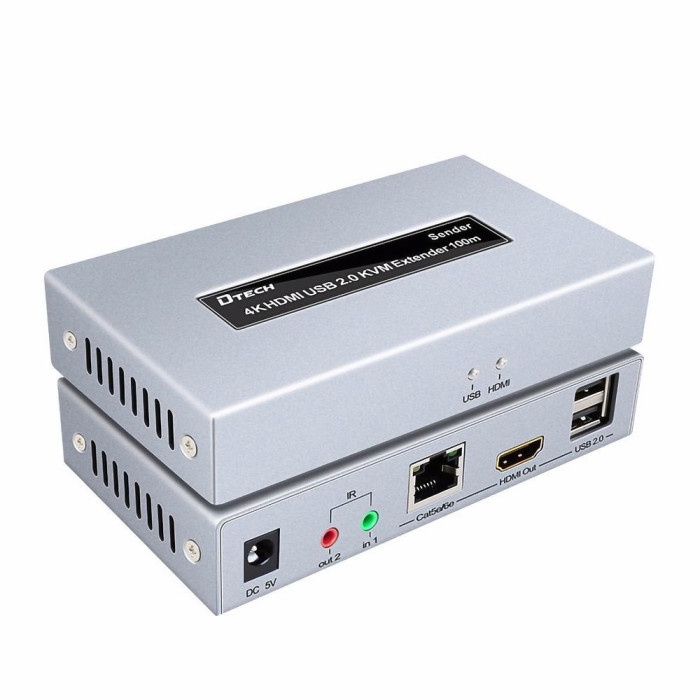Модуль подовжувач 4K HDMI і USB 2.0 KVM 100м DT-7051 Dtech