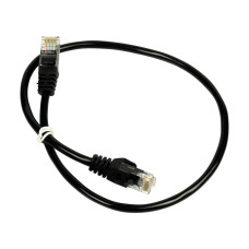 Патч-корд UTP, RJ-45, CAT.5 0.3m BLACK TRINIX
