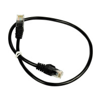 Патч-корд UTP, RJ-45, CAT.5 2m BLACK TRINIX
