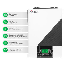 Інвертор SUNON IV 6.2KW/48V +120A MPPT, Off grid Sako
