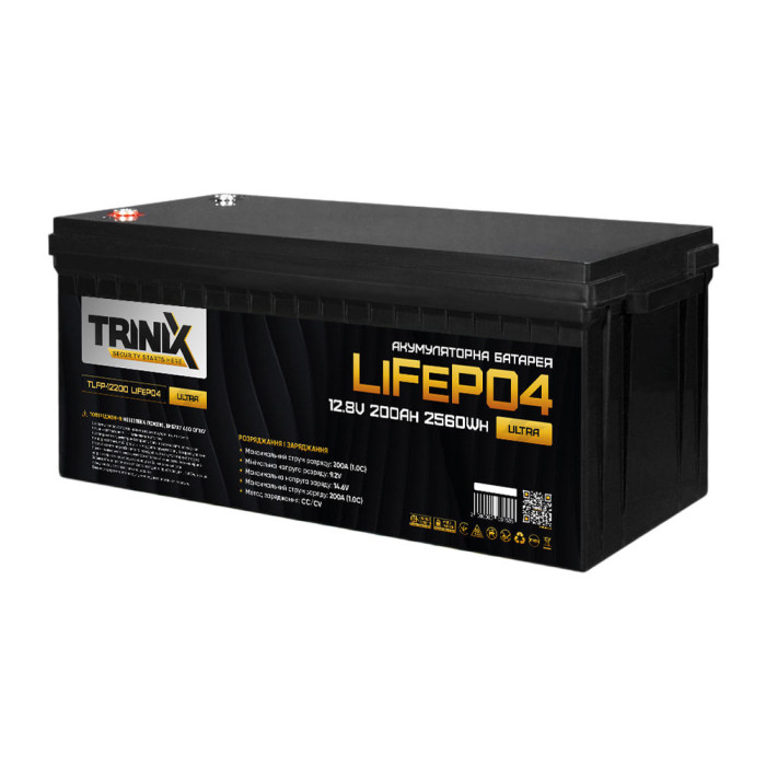 Акумуляторна батарея 200 Ah 12V TLFP-12200 Ultra LiFePO4 TRINIX