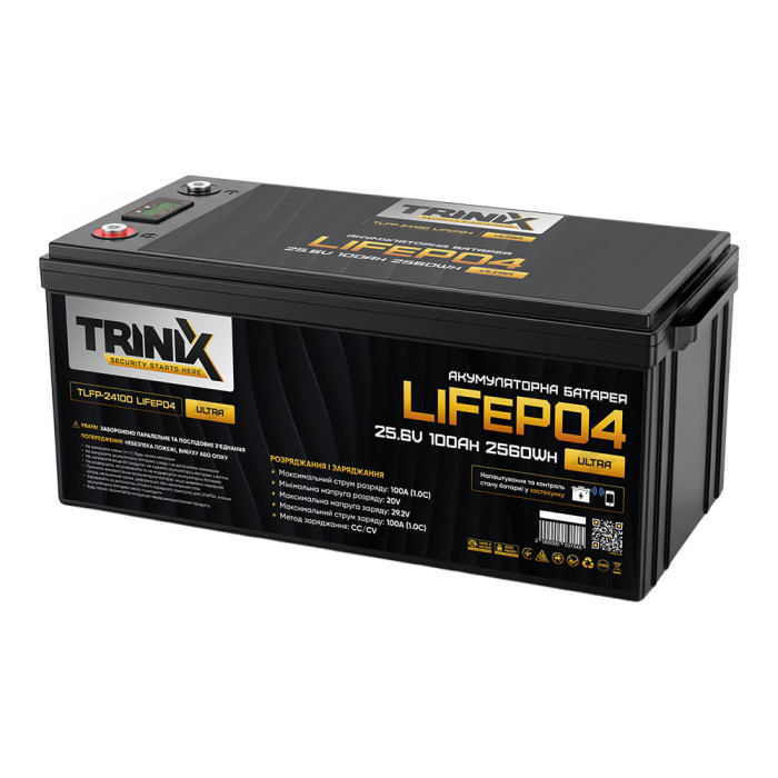 Акумуляторна батарея 100 Ah 24V TLFP-24100 Ultra LiFePO4 TRINIX