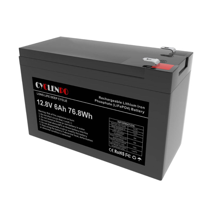 Акумуляторна батарея 12.8V 6AH LiFePo4 Cyclen