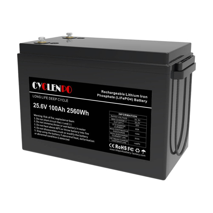 Акумуляторна батарея 25.6V 100AH LiFePo4 Cyclen