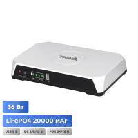 Джерело безперебійного живлення DC UPS TRX-MUPS-3648PoE (20000mAh LiFePo4)