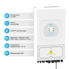 Гібридний інвертор SUN-3.6K-SG03LP1-EU 3.6kW, 1Ф Deye