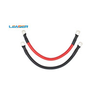 Комплект кабелів для акумуляторних блоків, AWG4 / 25mm з клемами SC25-8 70 см Leader