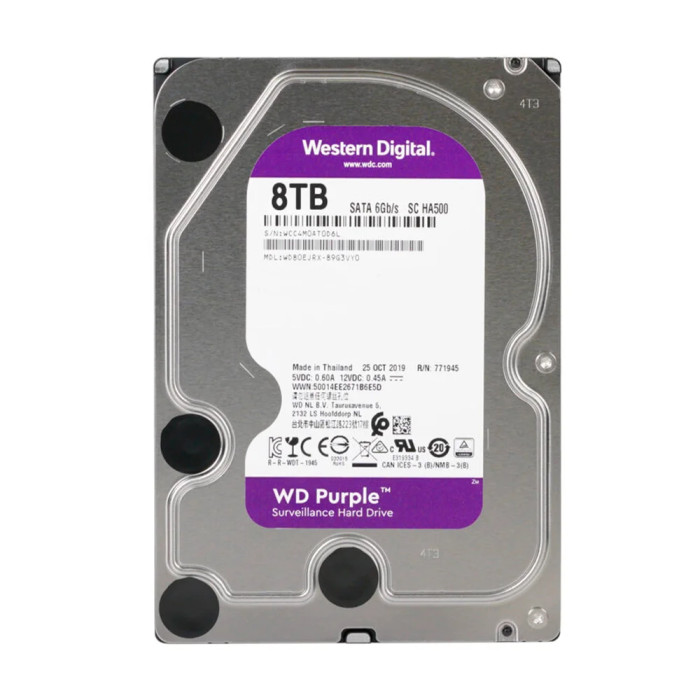 Жорсткий диск 8TB 64MB Western Digital Purple WD80EJRX