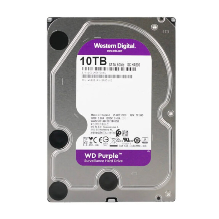 Жорсткий диск 10TB 64MB Western Digital Purple WD102EJRX