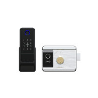 Замок біометричний TRL-5202BT2FW BLACK Right TRINIX