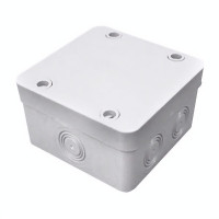 Коробка розподільна, сіра, гладкостінна, IP65, 100х100х50 (уп.60шт.) Courbi