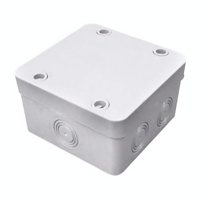 Коробка розподільна, сіра, гладкостінна, IP65, 100х100х50 (уп.60шт.) Courbi