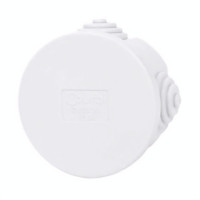 Коробка розподільна, сіра з кабельними вводами, IP54, Ø80х40 (уп.60шт.) Courbi