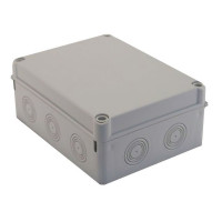 Коробка розподільна, сіра, гладкостінна, IP65, 150х110х70 (уп.24шт.) Courbi