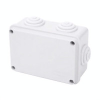 Коробка розподільна, сіра з кабельними вводами, IP55, 120х80х50 (уп.24шт.) Courbi