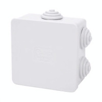 Коробка розподільна, сіра з кабельними вводами, IP54, 80х80х40 (уп.60шт.) Courbi