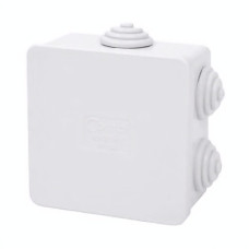 Коробка розподільна, сіра з кабельними вводами, IP54, 80х80х40 (уп.60шт.) Courbi