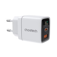 Адаптер PD6052 PD35W GAN A+C Display wall charger White Choetech