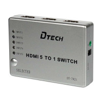 Комутатор 4K@30Hz HDMI 5X1 DT-7021 (MS) DTECH