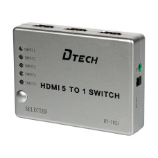 Комутатор 4K@30Hz HDMI 5X1 DT-7021 (MS) DTECH