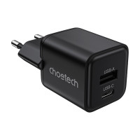 Адаптер PD5012 mini PD30W GAN A+C wall charger Black Choetech