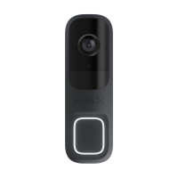 Відеодзвінок Ajax DoorBell Graphite із вбудованим ШІ, ІЧ сенсором та керуванням у застосунках