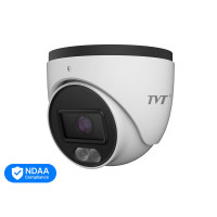 Відеокамера TD-9544C4(PE/WR1) WHITE купол, MicroSD, аудіо, f=2.8mm TVT